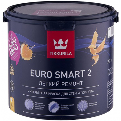 Краска Тиккурила Euro Smart-2, 2.7л