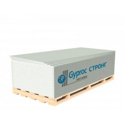 Гипсокартон Гипрок (GYPROC) Стронг ГСП-R 2500х1200х15мм